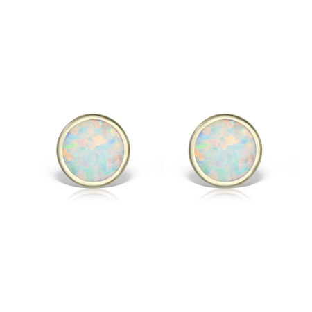 Cercei-aur-copii-fetite-cu-protectie-opal-alb-4mm-Kalini [1]