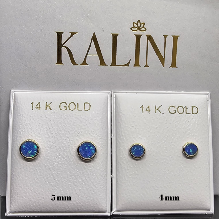 Cercei-aur-copii-cu-protectie-opal-albastru-4mm-Kalini [3]