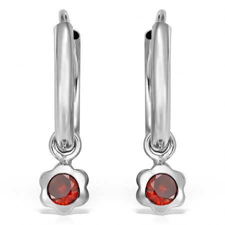 cercei-copii-aur-alb-14k-tortite-cu-pandantiv-floare-piatra-zirconia-rosie-10-mm [1]