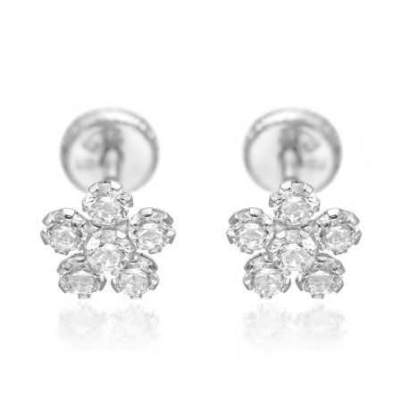 cercei-protectie-aur-alb-14K-Flori-mari-cu-6 pietricele-zirconia [1]