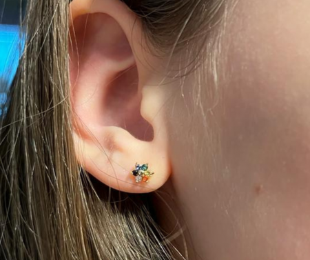 Cercei-cu-protectie-bebelusi-aur-galben-flori-zirconia-curcubeu-Kalini [5]