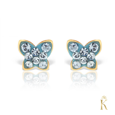 Cercei-cu-protectie-aur-Fluturasi-cristale-albastre [0]