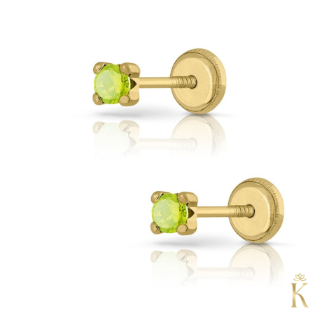 Cercei-aur-copii-cu-protectie-piatra-verde-peridot [1]