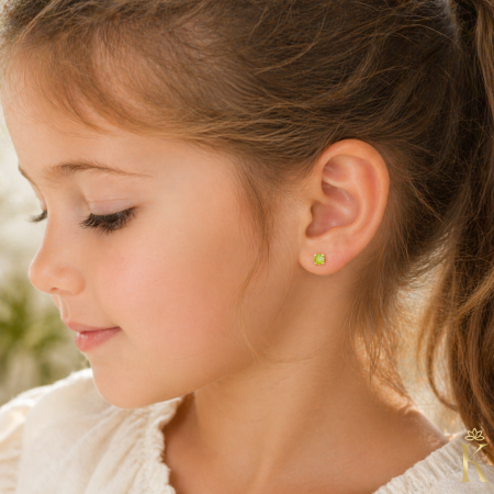 Cercei-aur-copii-cu-protectie-piatra-verde-peridot [2]