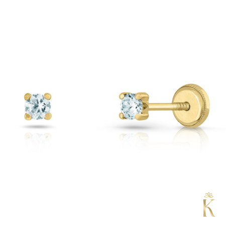 Cercei  Aur - Cercei-aur-galben-piatra-naturala-Topaz-albastru