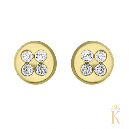 Cercei-copii-protectie-aur-galben-14K-Rotunzi-4-diamante-4mm [0]