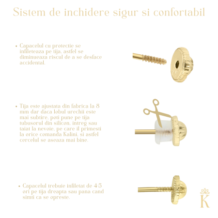 Cercei-copii-aur-galben-Trifoi-email-negru [3]
