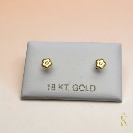 Cercei-bebelusi-aur-galben-18k-Floricele [1]