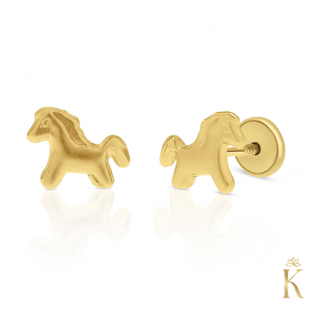 Cercei-aur-Caluti-Ponei-pentru-copii-cu-protectie [2]