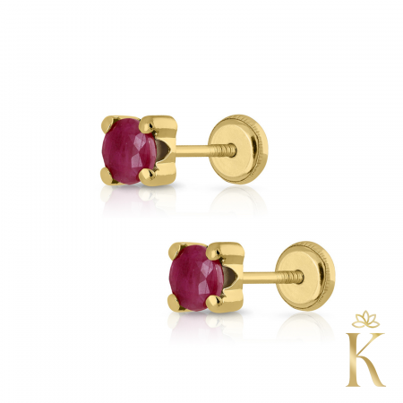 Cercei-aur-cu-protectie-Piatra-Rubin-natural-mare-Kalini [2]