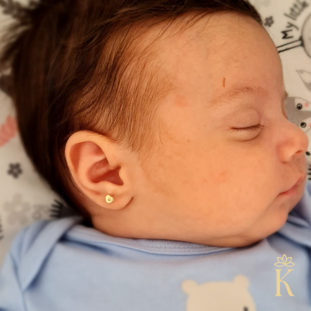 Cercei-nounascut-aur-roz-cu-protectie-Inimioare-cu-diamant-Kalini [4]