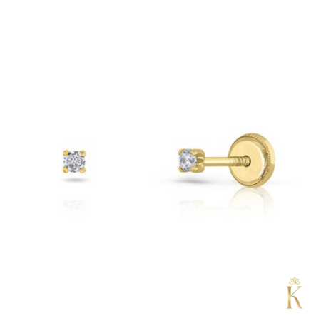 Bijuterii cu diamante - Cercei-aur-copii-cu-diamant