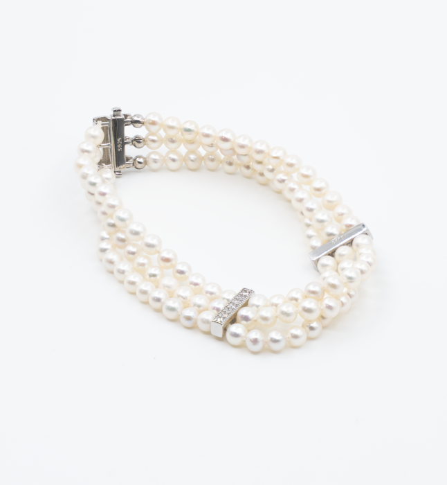 Bratara din argint cu perle naturale - Afrodita [3]
