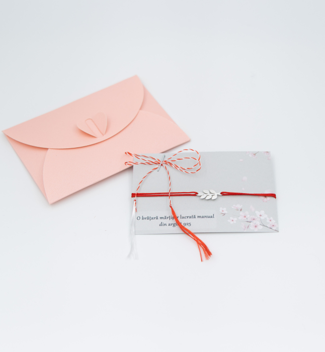 Bratara Martisor din argint - Frunza [2]