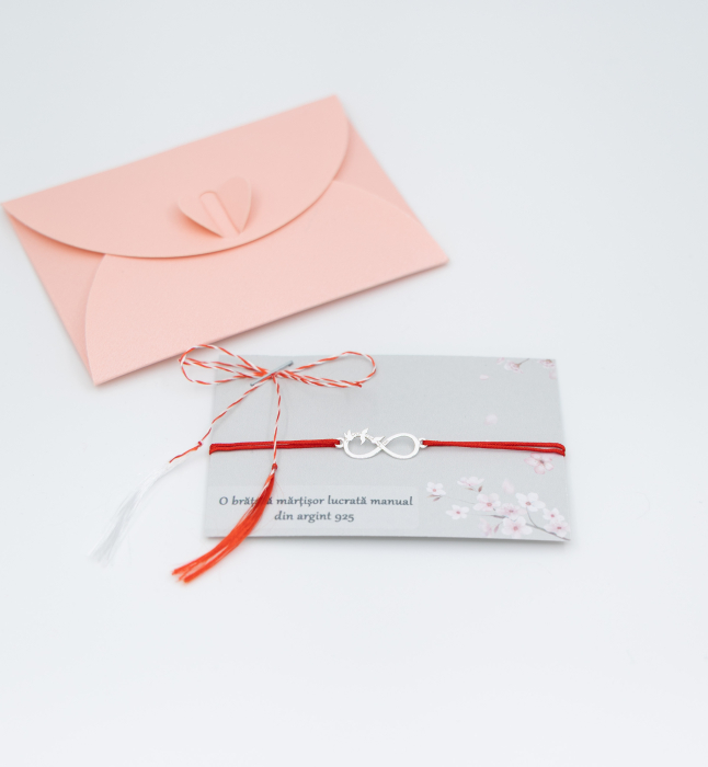 Bratara Martisor din argint - Infinity bird [2]