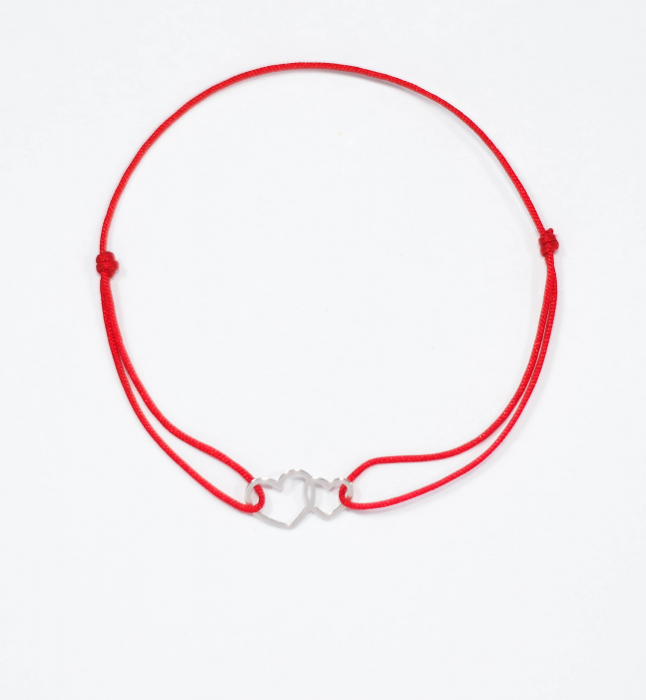 Bratara Martisor din argint - Inimioare [3]