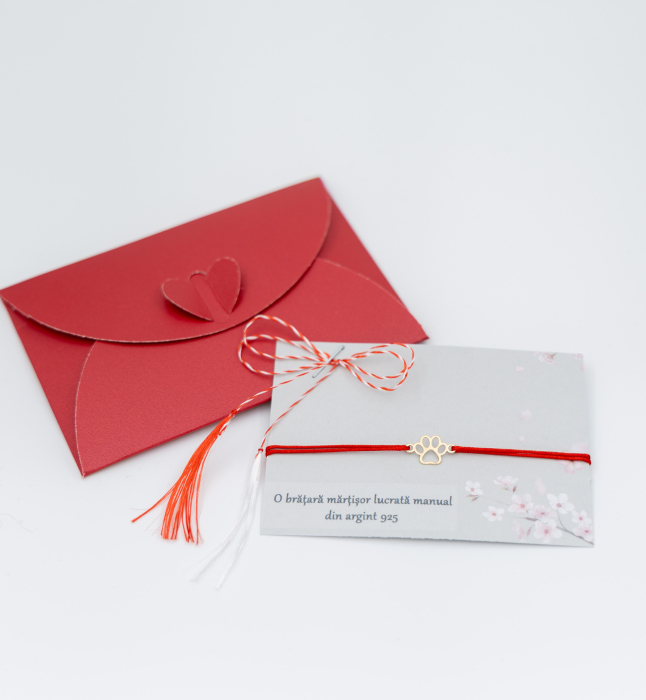 Bratara Martisor din argint placat cu aur - My dog [2]