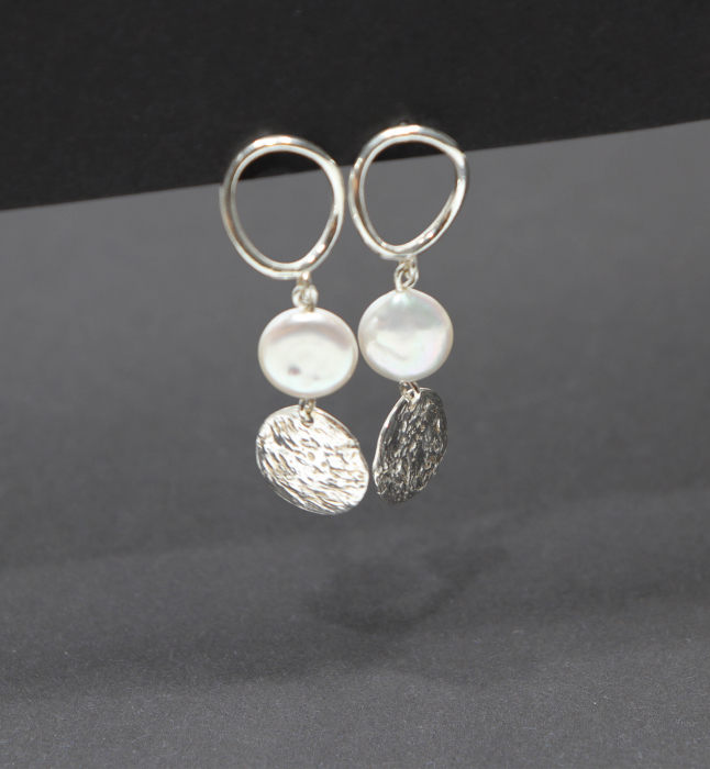 Cercei din argint Moon Shapes [1]