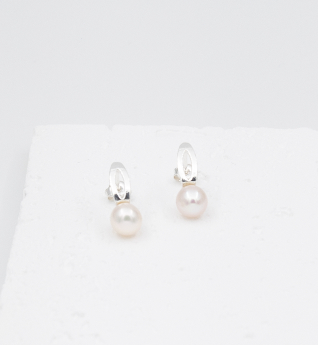 Cercei din argint  -  White Bride [2]