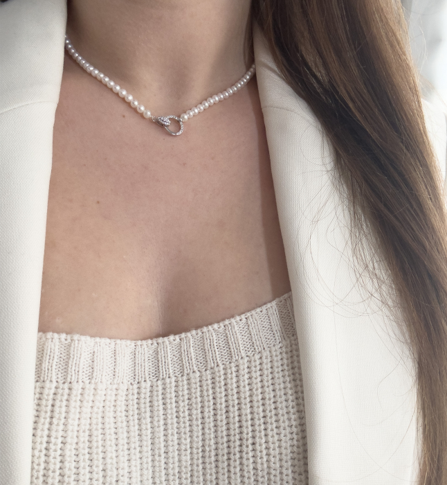 Colier de perle din argint  - Cecilia [2]