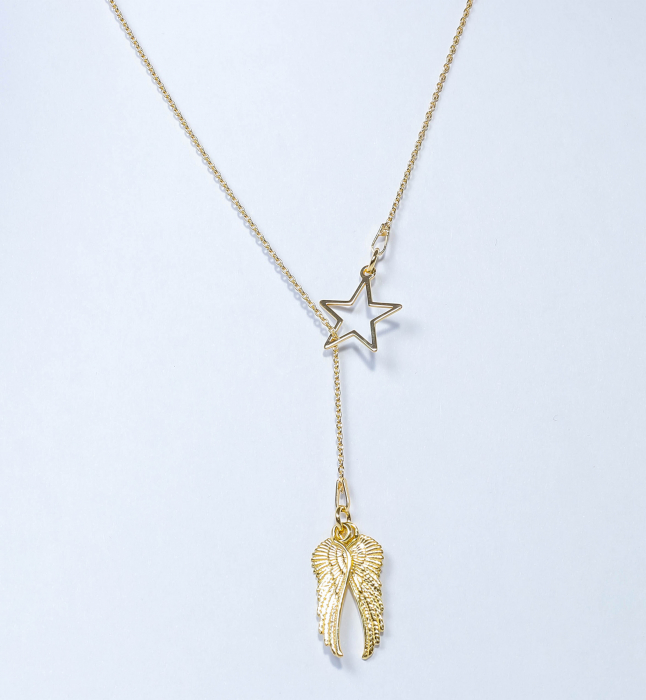 Colier din argint - Angel Star Gold [2]