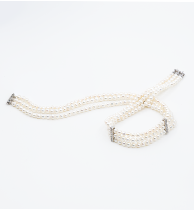 Colier din argint cu perle naturale - Afrodita [2]