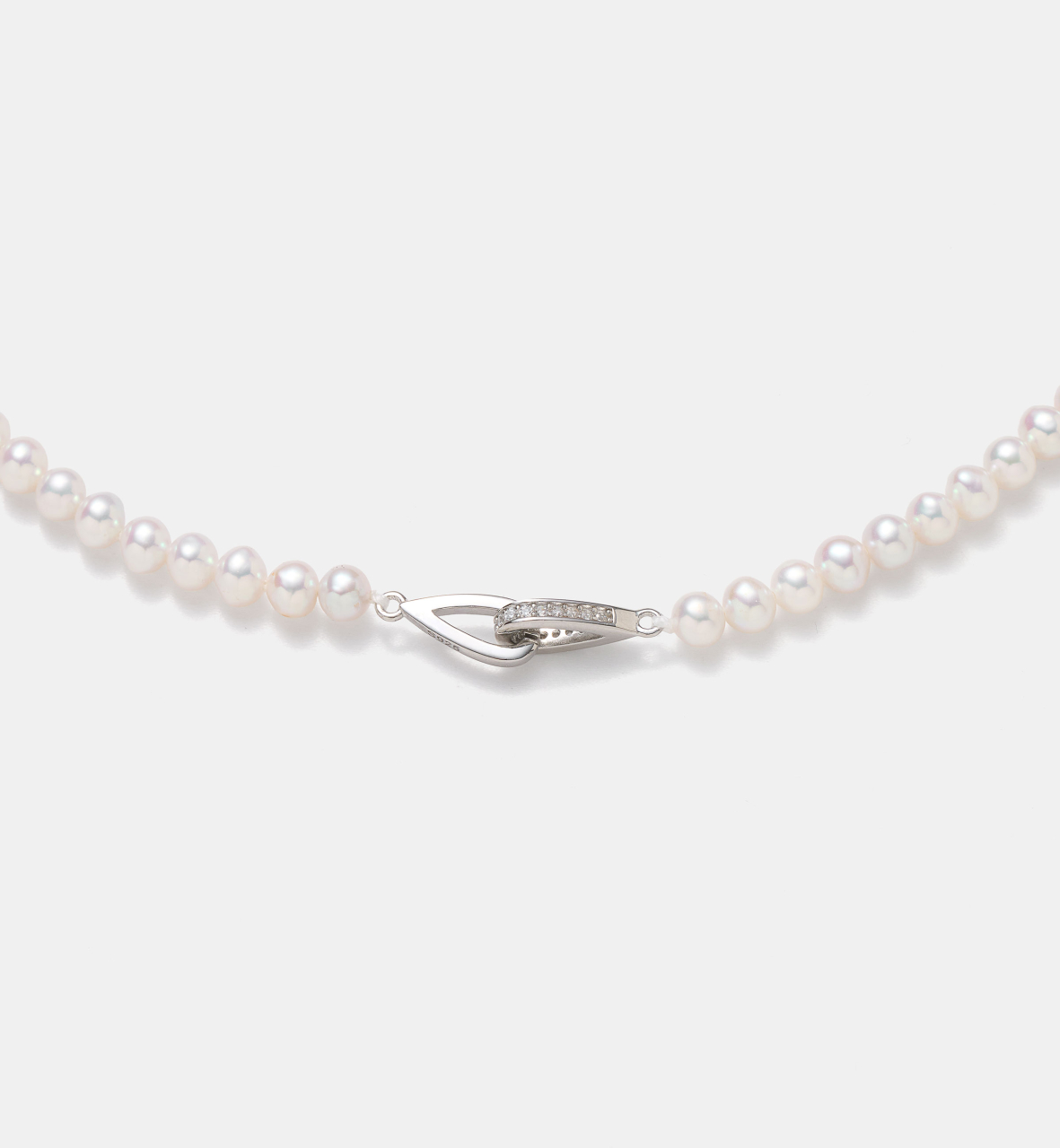 Colier din argint cu perle naturale si zirconiu  -  Forever Pearl [3]