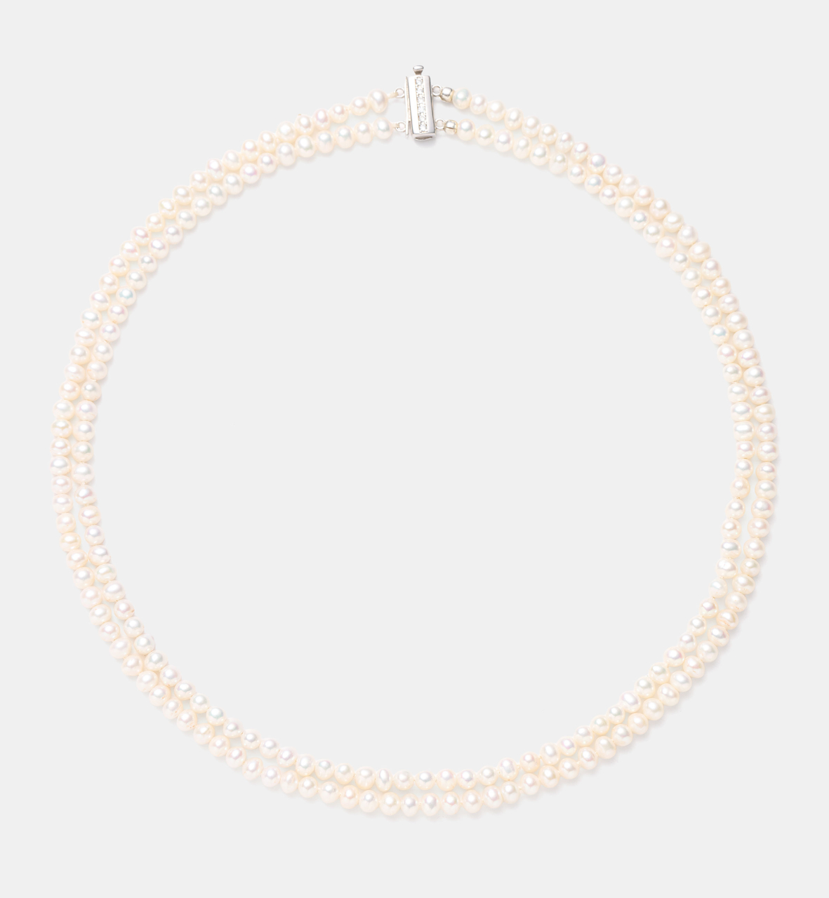 Colier din argint cu perle naturale - Twisted Pearls [2]