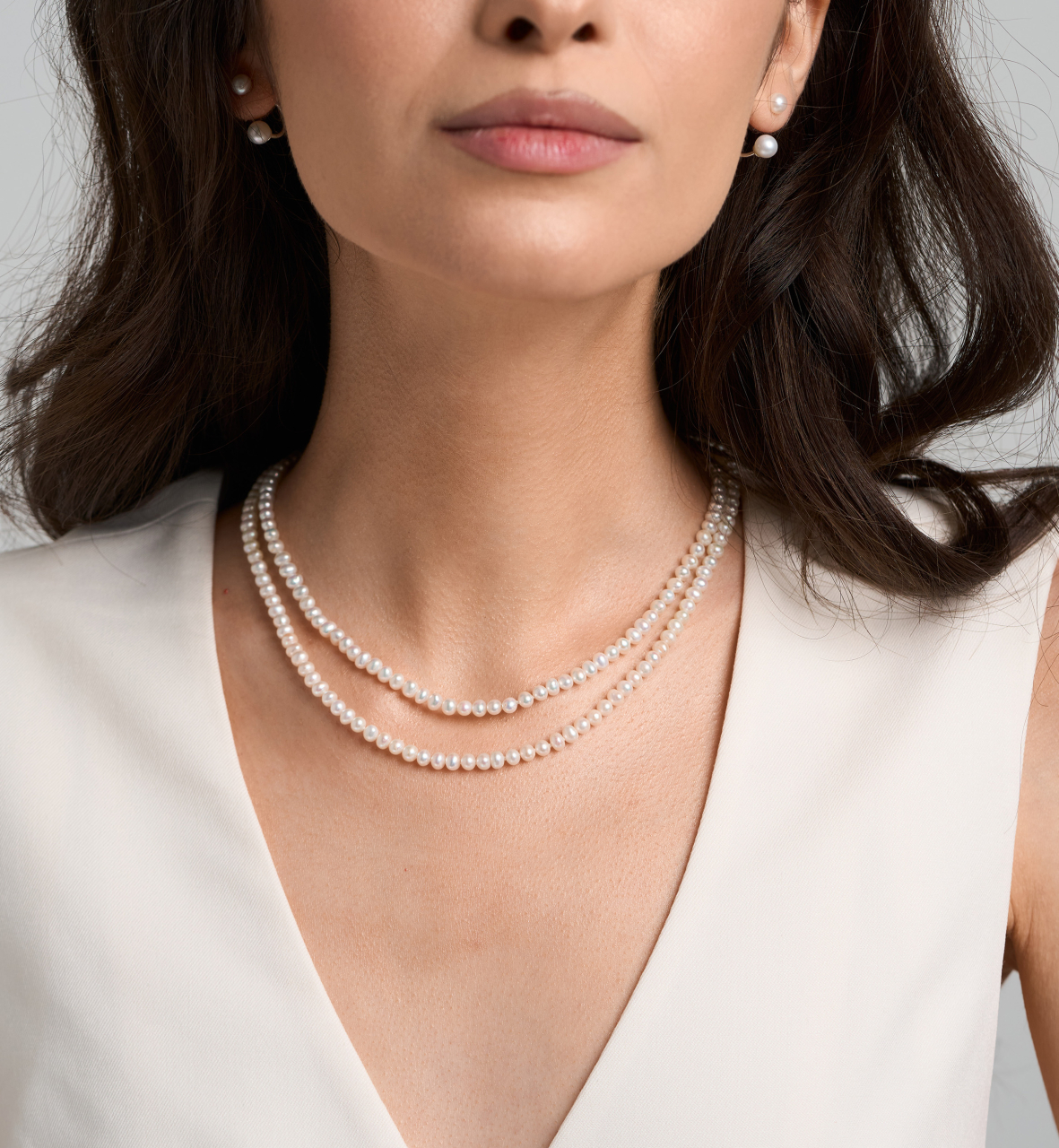 Colier din argint cu perle naturale - Twisted Pearls [5]