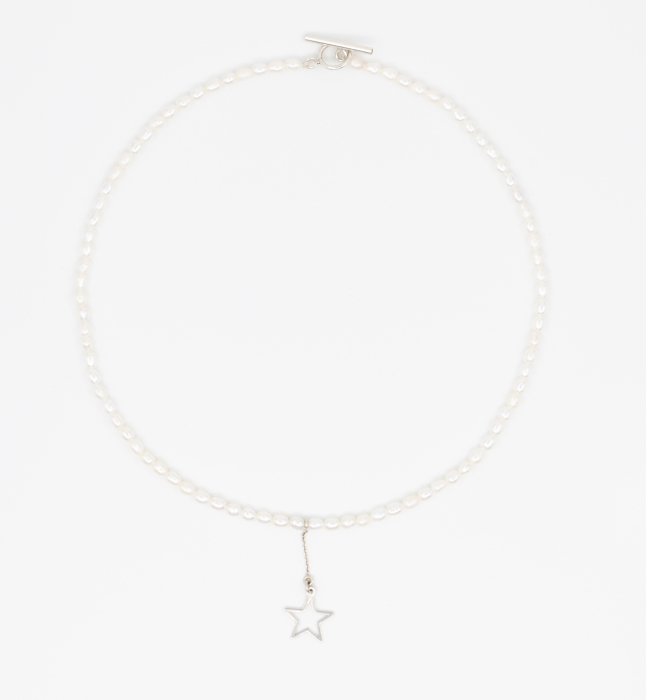 Colier din argint cu perle  -  White Star [1]