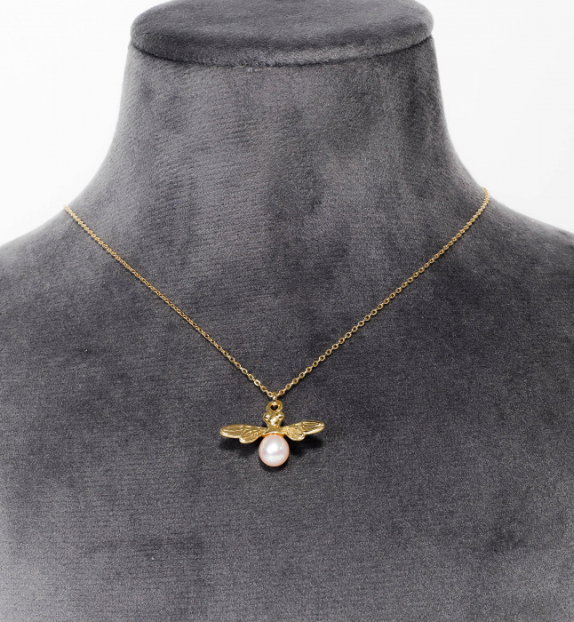Colier din argint Pearl Bee [2]