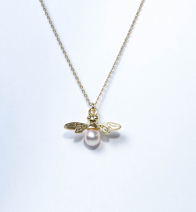 Colier din argint Pearl Bee [1]