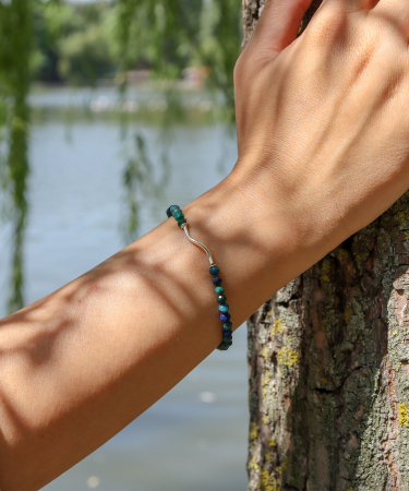 Bratara argint cu pietre semipretioase de azurit [1]