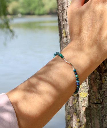 Bratara argint cu pietre semipretioase de azurit [2]