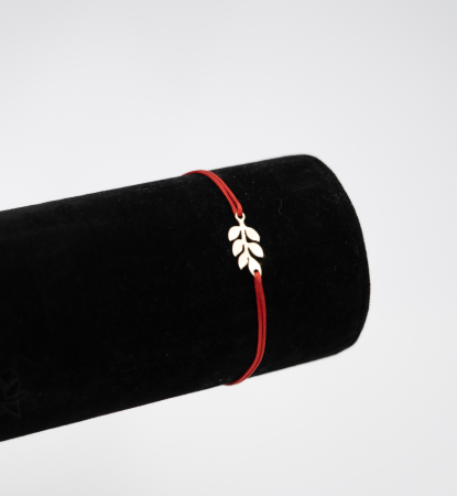 Martisor - Bratara Martisor din argint placat cu aur - Frunza