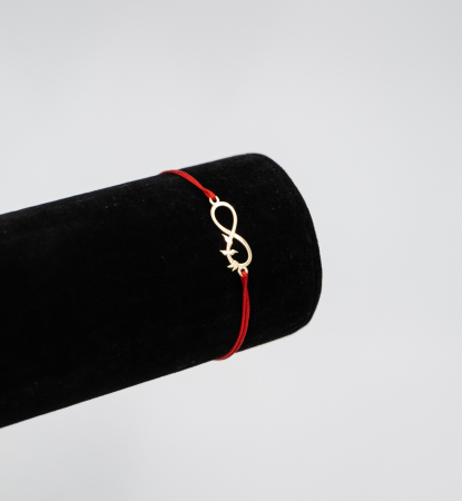 Martisor - Bratara Martisor din argint placat cu aur - Infinity bird