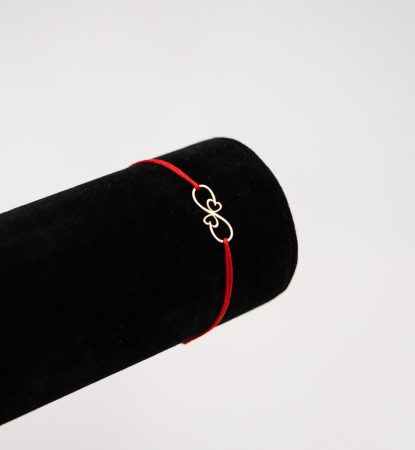 Martisor - Bratara Martisor din argint placat cu aur -  Infinity Love