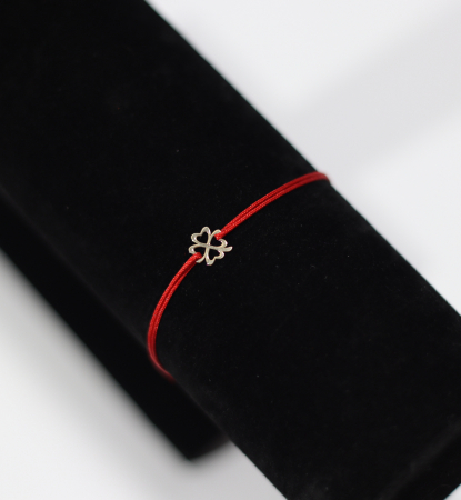 Martisor - Bratara Martisor din argint placat cu aur - Trifoi