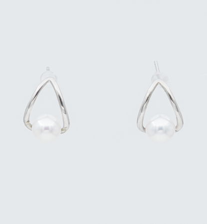 Bridal Collection - Cercei din argint cu perle naturale - Simplicity