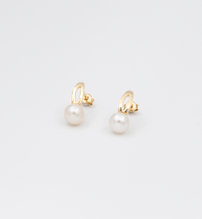 Cercei din argint placat cu aur - Bride [1]