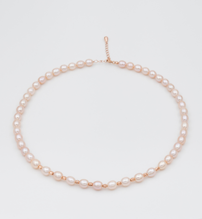 Colier de perle naturale din argint  -  Rosalia [3]