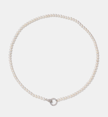 Coliere din argint si Perle Naturale - Colier de perle din argint  - Cecilia