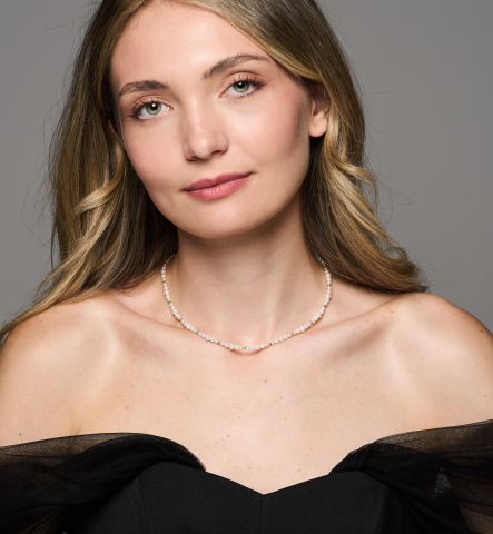 Colier din argint cu perle naturale  -  Waves Pearls [2]