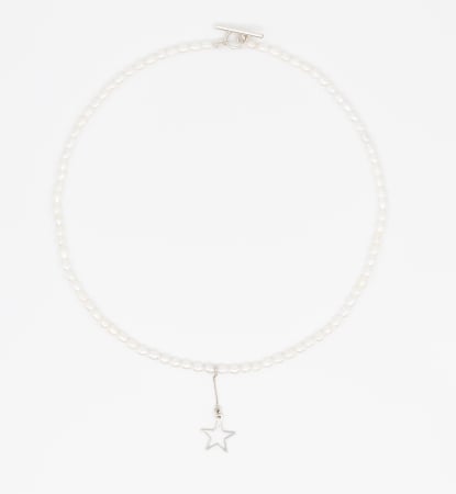 Coliere - Colier din argint cu perle  -  White Star