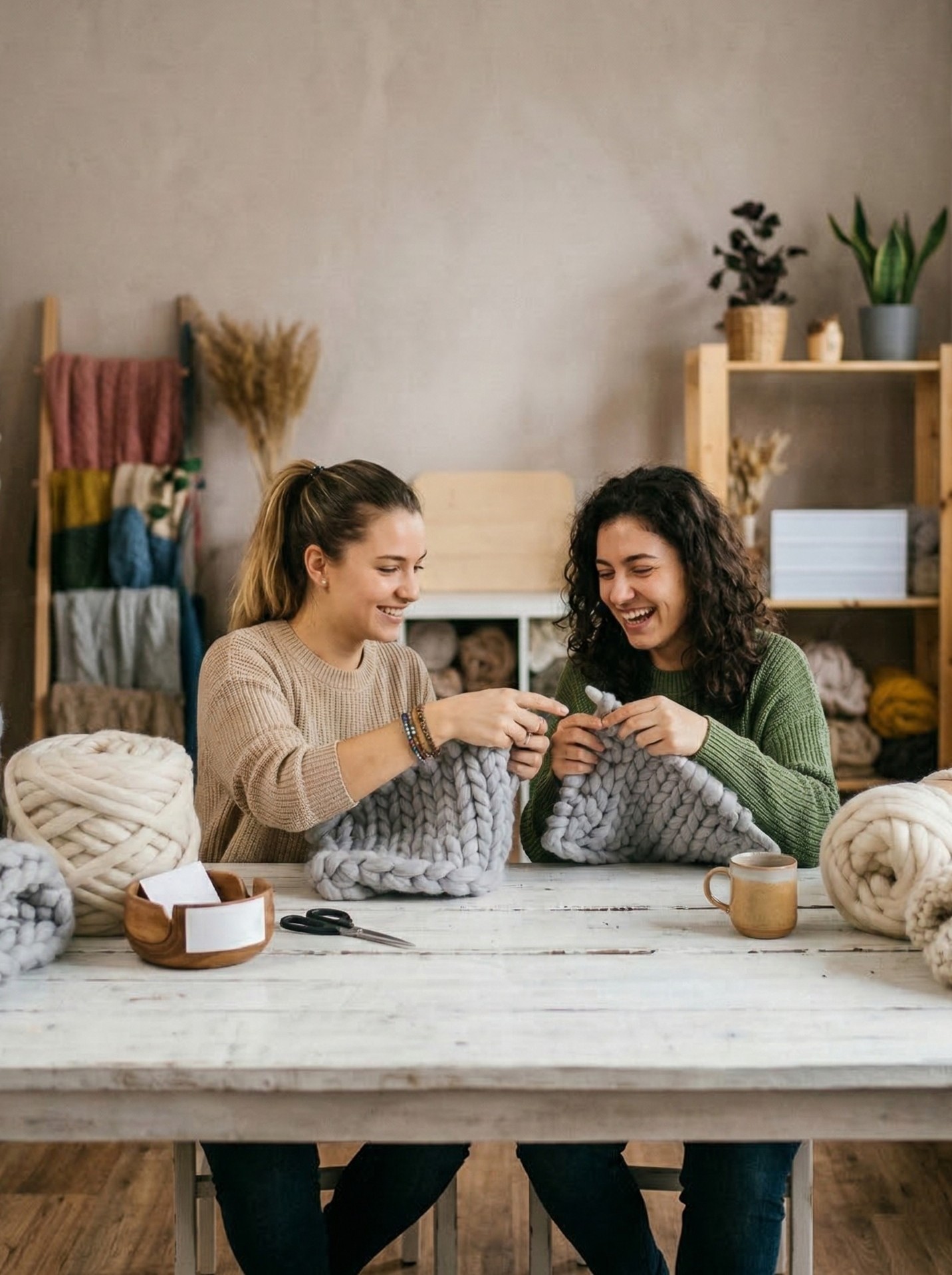 Ateliere de tricotat cu mâna