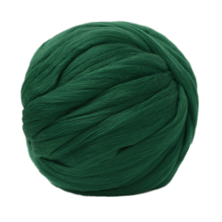 Fire gigante din lână - Fir gigant pentru tricotat cu mana, lana merino, verde smarald