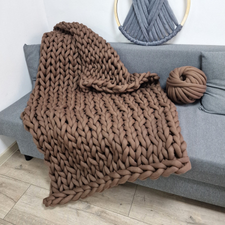 Pătură din fir tubular de bumbac, 100x170 cm, diverse culori