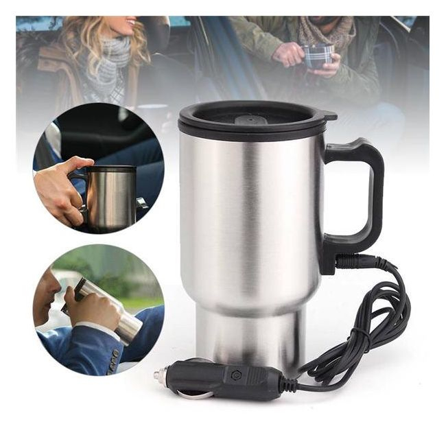 Cana termica cu alimentare 12v pentru masina din otel, volum 400ml [3]
