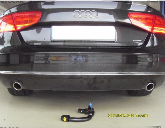 Carlig remorcare Audi A8 4H 2010 - 2017 vertical cu cheie marca Autohak [10]
