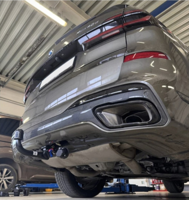 Cârlig Remorcare Auto-Hak Automat BMW X7 G07 2019 - Prezent SUV M Pakiet Sferă Demontabilă Verticală cu Cheie Cod Produs B 33V Omologare Europeană [10]